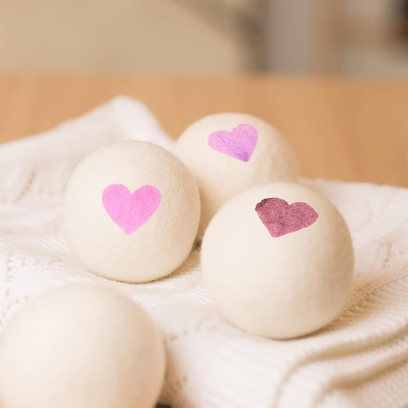 Wool Dryer Balls Reusable Natural Fabric Softener 100% New Zealand Wool Balls for Dryer Reduce Clothing Wrinkles and Saves Drying Time - Image 4
